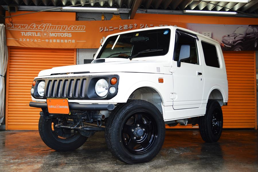 平成１０年式ＪA１２W 　ＸＬリミテッドのカスタム車が入庫しました。マットアイボリーのオートマチック車です。